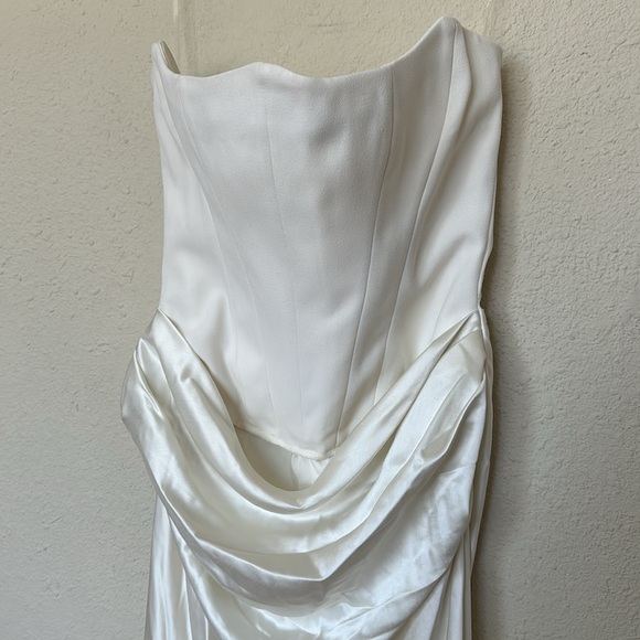HOUSE OF CB 'Persephone' Ivory Strapless Corset Dress NWOT size S - Picture 4 of 13
